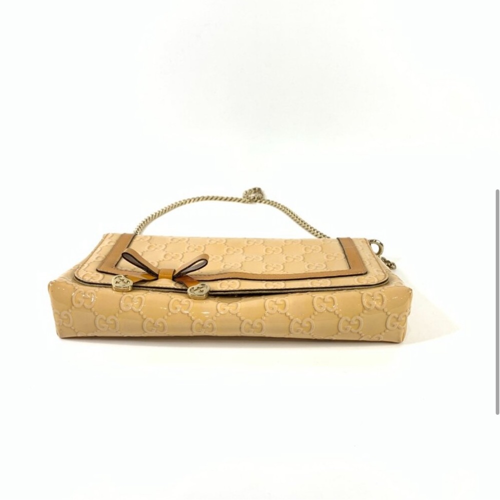 Gucci Patent Beige Shoulder Bag - Picture 3 of 16